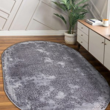Ковер турецкий овальный 03792A GREY - коллекция ARMINA