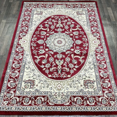 Ковер турецкий L052A Madison (PP Heatset Высокоплотный, красный)