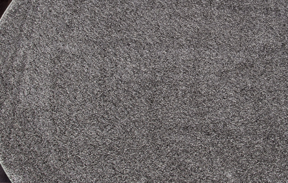 Пушистый серый ковер Platinum t600 - GRAY - Круглый