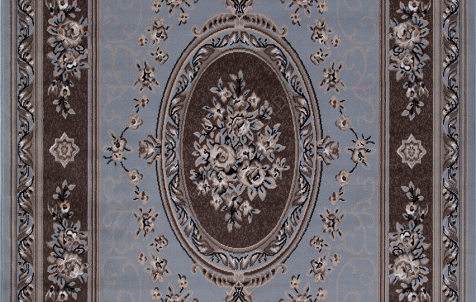 Ковер 5444 - BLUE-BROWN 2 - Прямоугольник - коллекция SIERRA