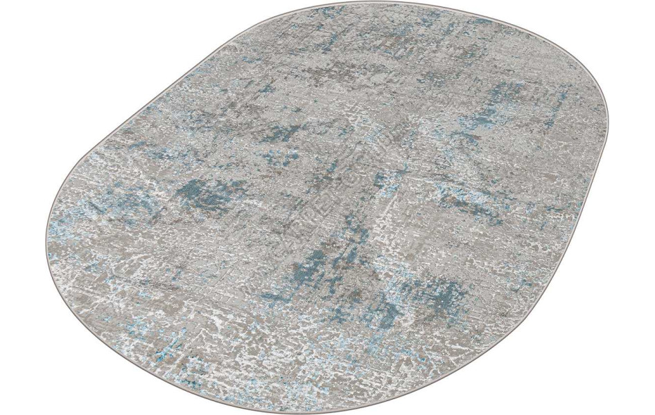 38549A OVAL BLUE FLS / CREAM FLS Eliza