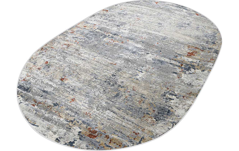 Турецкий ковер Regnum 37938A OVAL BLUE / L.GREY