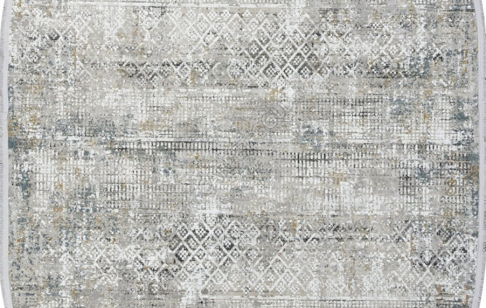 Ковер A047AJ - GREY / BLUE - Овал - коллекция LORENZO