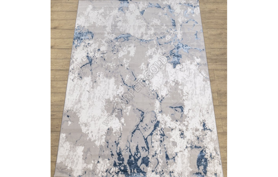 КОВРЫ ДИЗАЙН 10465A ЦВЕТ GRI / K.MAVI Nord