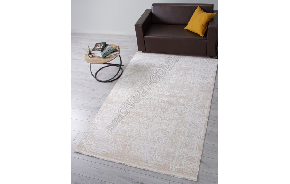 Ковер 21365C - D.BEIGE / WHITE - Прямоугольник - коллекция ANATOLIA